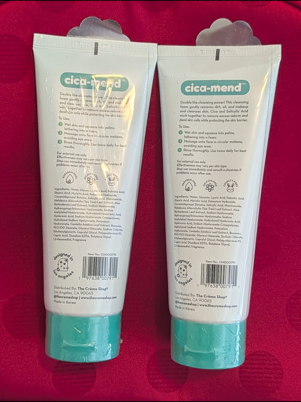 2 The Crème Shop Cica-mend Blemish Care 2-in-1 Cleansing Foam Bundle New Sealed - Picture 2 of 3